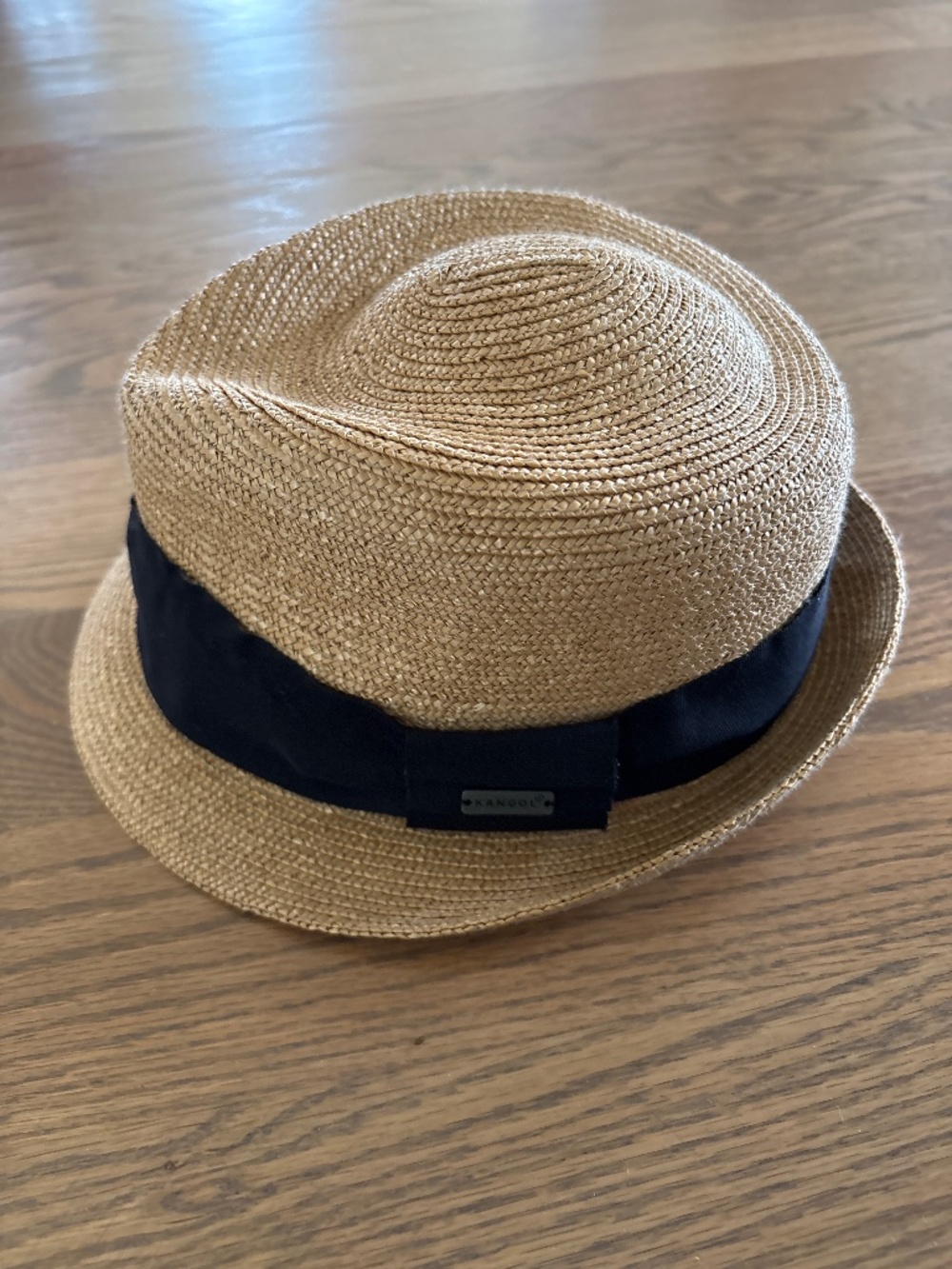 Kangol straw Trillby hat size S